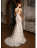 Ivory Lace Tulle Wedding Dress With Detachable Train Ivory Lace Tulle Wedding Dress With Detachable Train